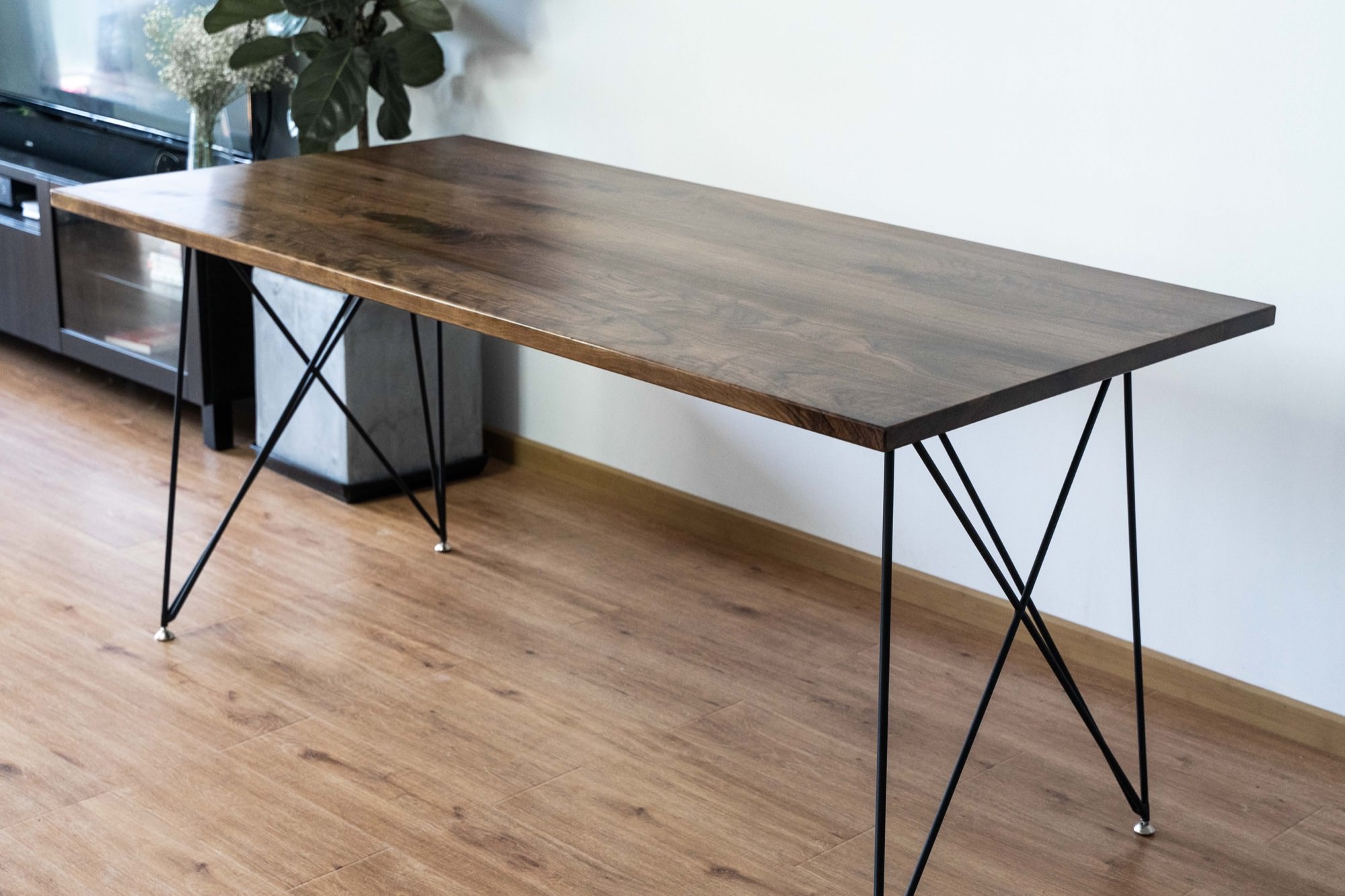 WOWHOO我活 北欧风设计实木简约餐桌_设计素材库免费下载-美间设计